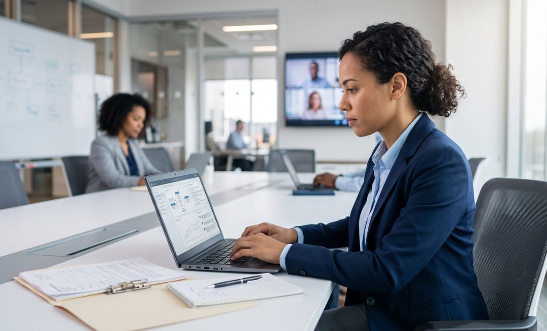 woman at laptop